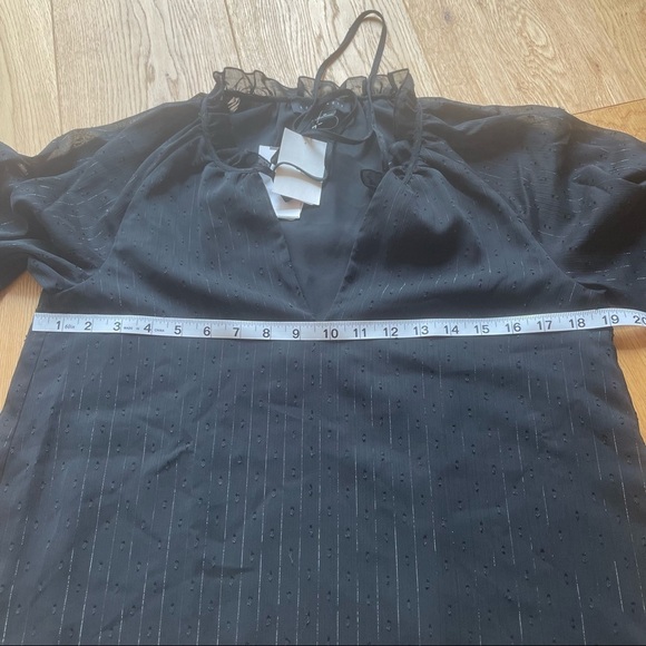 NWT SANCTUARY VOLUME BLACK BLOUSE - XS - Picture 15 of 16